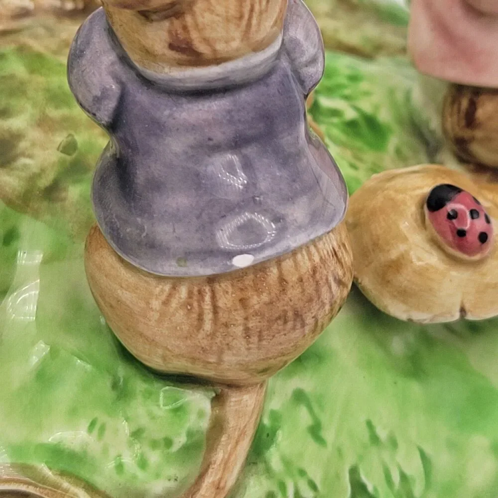 Otagiri Musical Mice Ceramic Figurine Music Box